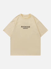 T-Shirt mit Farbverlauf und Buchstaben-Print